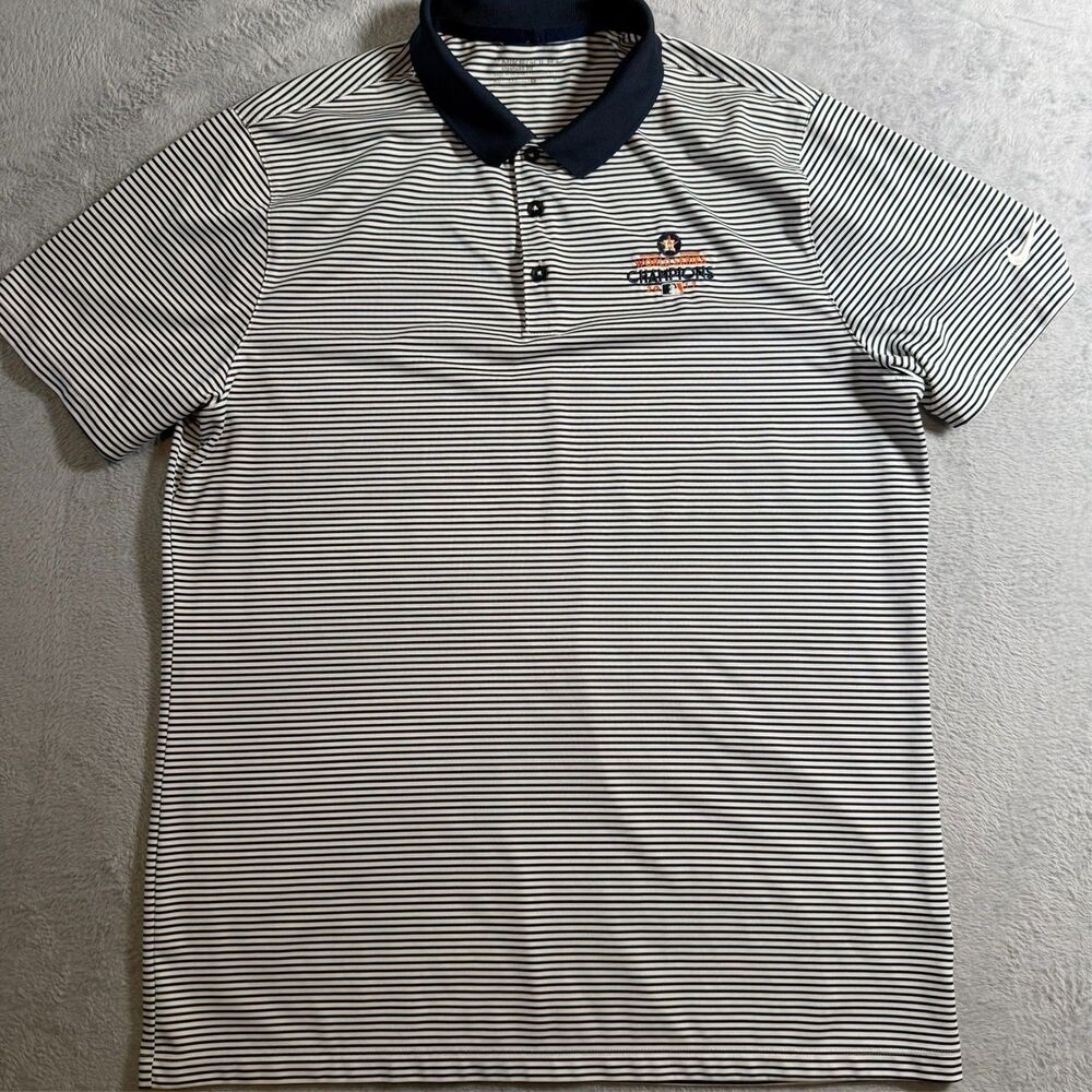 Nike Golf Houston Astros Polo Shirt Mens 2017 World Series Champs Size Large